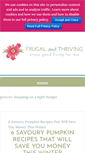 Mobile Screenshot of frugalandthriving.com.au
